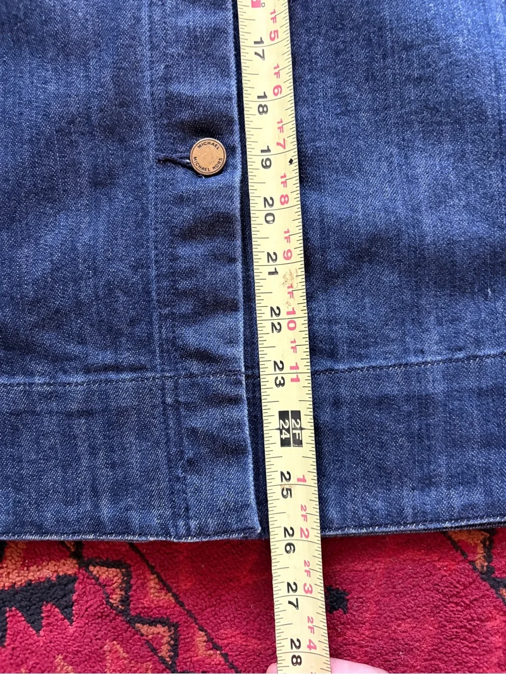 Michael Kors Dark Blue Denim Jeans with Gold Logo